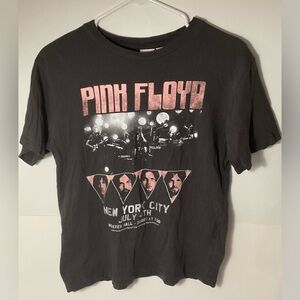 H&M, Pink Floyd Graphic Tee, Dark Gray, Size XS